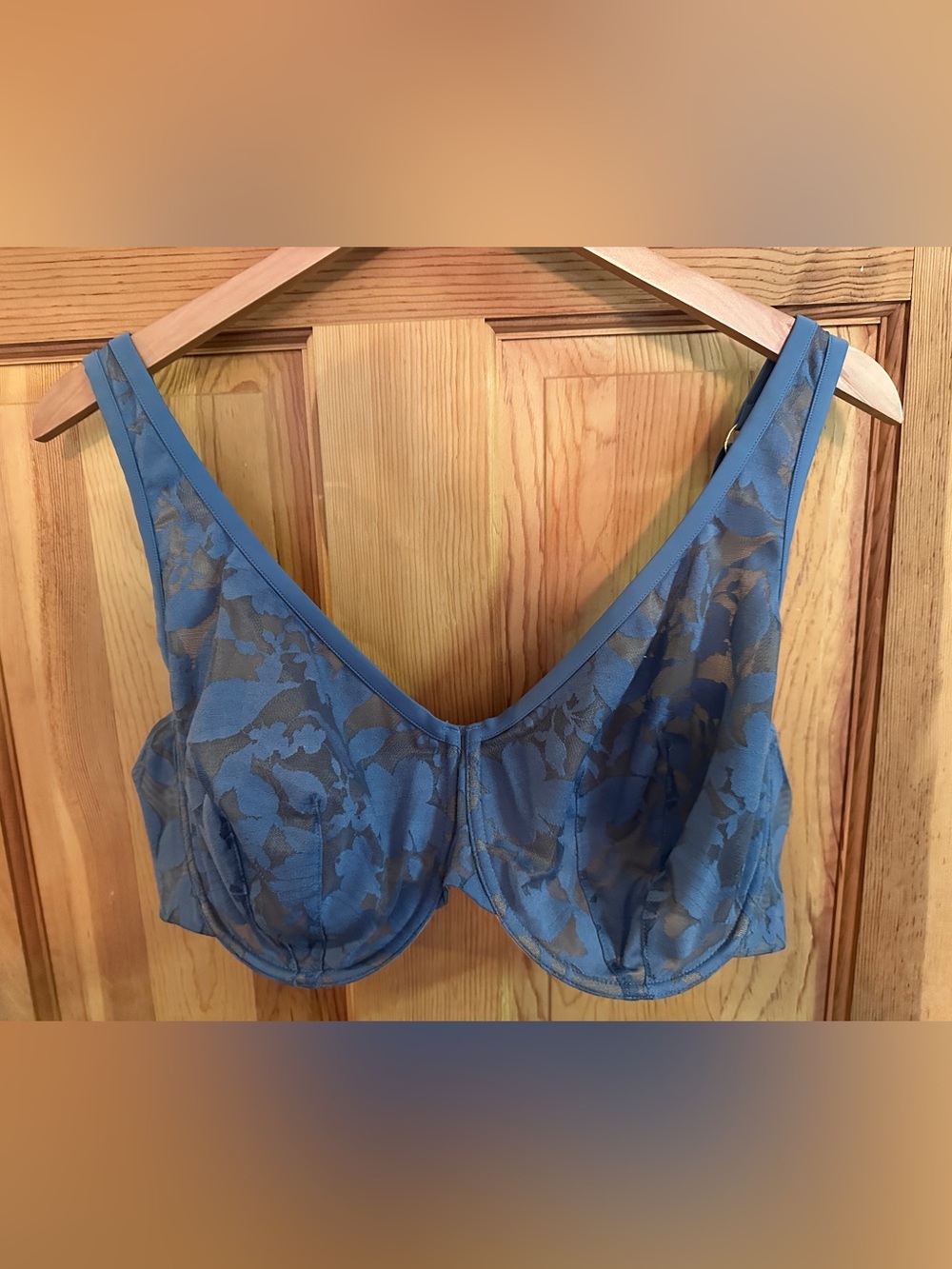 ThirdLove Blue Floral Lace Underwire Bra
